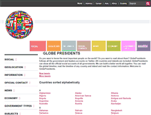 Tablet Screenshot of globepresidents.com